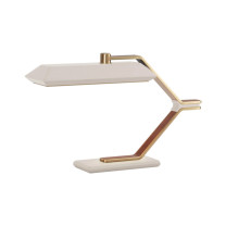 Bert Frank Rinato LED Table Lamp Brushed Brass White