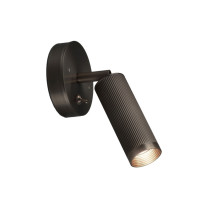 J. Adams & Co Spot Switched Wall Light Bronze