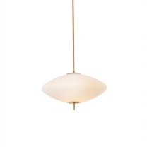 J.Adams & Co Nova Pendant Wide - Satin Brass