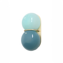 SkLO Twin 1.0 Wall Light Celadon/ New Blue