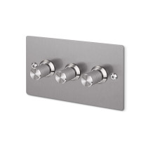 Buster + Punch 3G Dimmer Switch Steel Linear