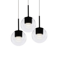 KDLN Dew 3 LED Suspension Light Black