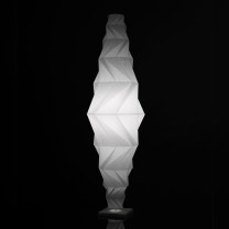 Artemide Minomushi LED Floor Lamp on Black Background