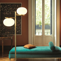 Oluce Alba Double Floor Lamp Lifestyle Study