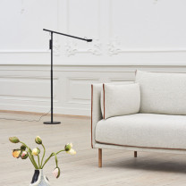 HAY Fifty-Fifty LED Floor Lamp Soft Black
