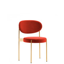 Verpan Series 430 Chair - Red Brass Frame