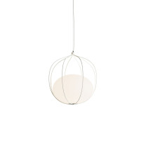 Zero Hoop LED Pendant Small White