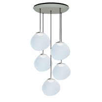 Tom Dixon Melt Cluster Pendants - Opal/Silver 