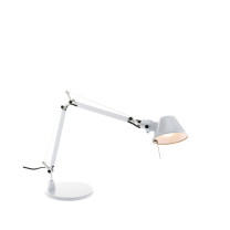 Artemide Tolomeo Micro Table Lamp Round Glossy White