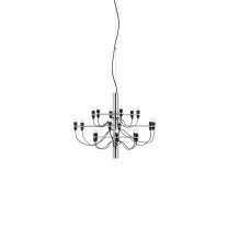 Flos 2097/18 Chandelier - Chrome / Frosted Bulbs