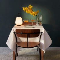 &Tradition Lucca SC51 LED Portable Lamp on Dining Table