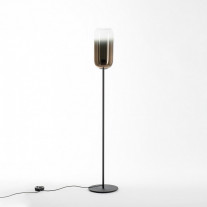 Artemide Gople Floor Lamp Bronze Shade / Black Base