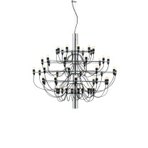 Flos 2097/50 Chandelier - Chrome / Frosted Bulbs