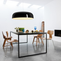 Oluce Canopy LED Pendant Glossy Black