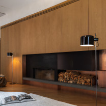 Oluce Coupe 3321 Floor Lamp Lifestyle Living Room