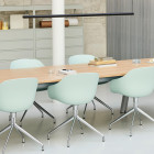 HAY Factor Linear LED Suspension Light Black in Office