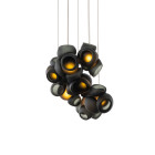Bocci 100 Series LED Random Multiple Pendant 7 Grey