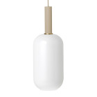 Ferm Living Collect High Socket Pendant Glass Tall Cashmere Opal