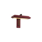 Bert Frank Rinato LED Single Wall Light Dark Bronze Red