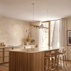 Light Oak Hollis + Morris Willow Horizontal Pendant