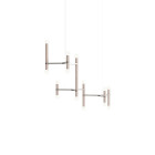 Hollis + Morris Molecule Chandelier - 3Y, White Oak/Stainless Steel