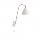 Bestlite BL6 Wall Light Soft White Semi Matt Shade/Chrome Base