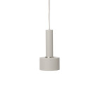 Ferm Living Collect High Socket Pendant Disc Grey Grey