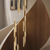 Lee Broom Hail LED Pendants in Stairwell
