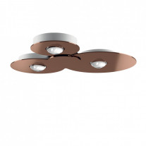 Lodes Bugia LED Ceiling Light - Triple, Bronze