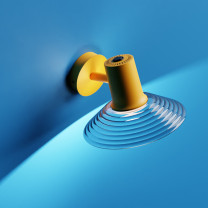 Zero Compose Wall Light In Situ Blue Background 2