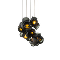 Bocci 100 Series LED Random Multiple Pendant 7 Grey