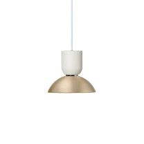 Ferm Living Collect Brass Pendant Hoop Bell White