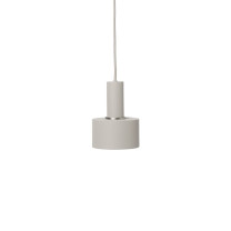 Ferm Living Collect Low Socket Pendant Disc Grey Grey
