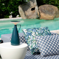 Kartell Camomille LED Portable Lamp Lifestyle Sun Lounger
