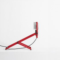 Artemide Sintesi Table Lamp Red - Angled