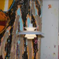 Louis Poulsen PH 5 320 Opal Pendant - Blue in Studio