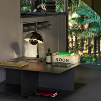 Chrome &Tradition Flowerpot VP4 Table Lamp on Desk