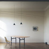 Black Flos String Light Cone LED Pendants