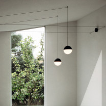 Black Flos String Light Sphere LED Pendants