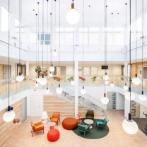 Zero Fog LED Pendant Lifestyle Atrium