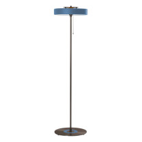 Bert Frank Revolve Stem Floor Lamp Dark Bronze Blue