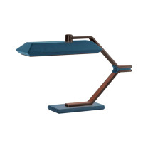 Bert Frank Rinato LED Table Lamp Dark Bronze Blue