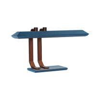 Bert Frank Rinato LED Table Lamp Dark Bronze Blue