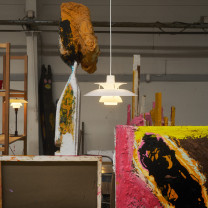 Louis Poulsen PH 5 320 Opal Pendant - White in Studio