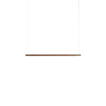 Hollis + Morris Bennington LED Horizontal Pendant - 5ft, Walnut