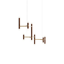 Hollis + Morris Molecule Chandelier - 3Y, Walnut/Brass