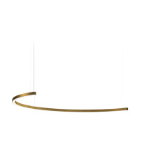 Panzeri Brooklyn Round Suspension LED 200 Semicircular Brass