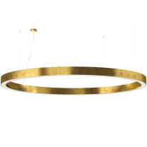 Panzeri Golden Ring LED Suspension 300 Direct and Indirect Gold