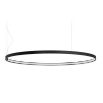 Panzeri Zero Round Horizontal LED Pendant 100 Black