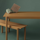 Burnt Orange Muuto Linear Steel Benches